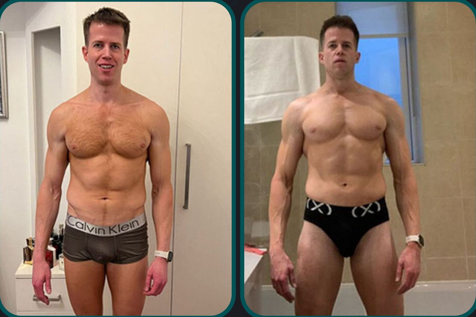 Before and after comparison for a private client, reference 005