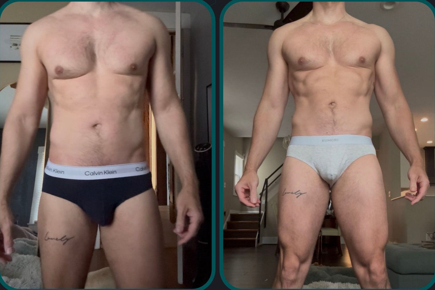 Before and after comparison for a private client, reference 007