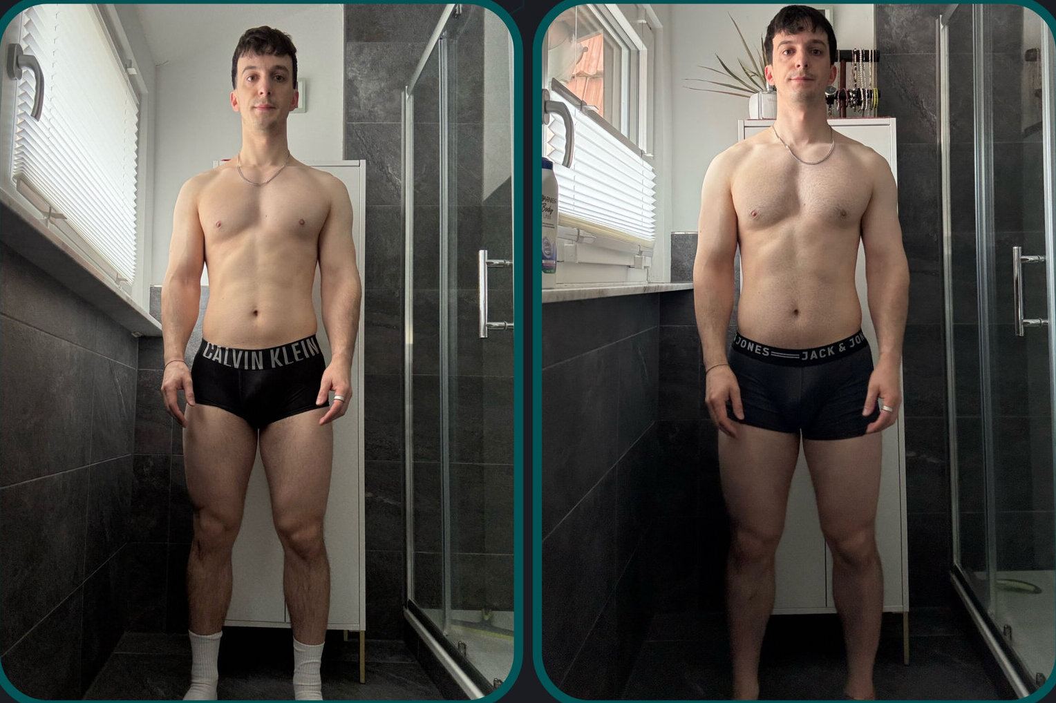 Before and after comparison for a private client, reference 021