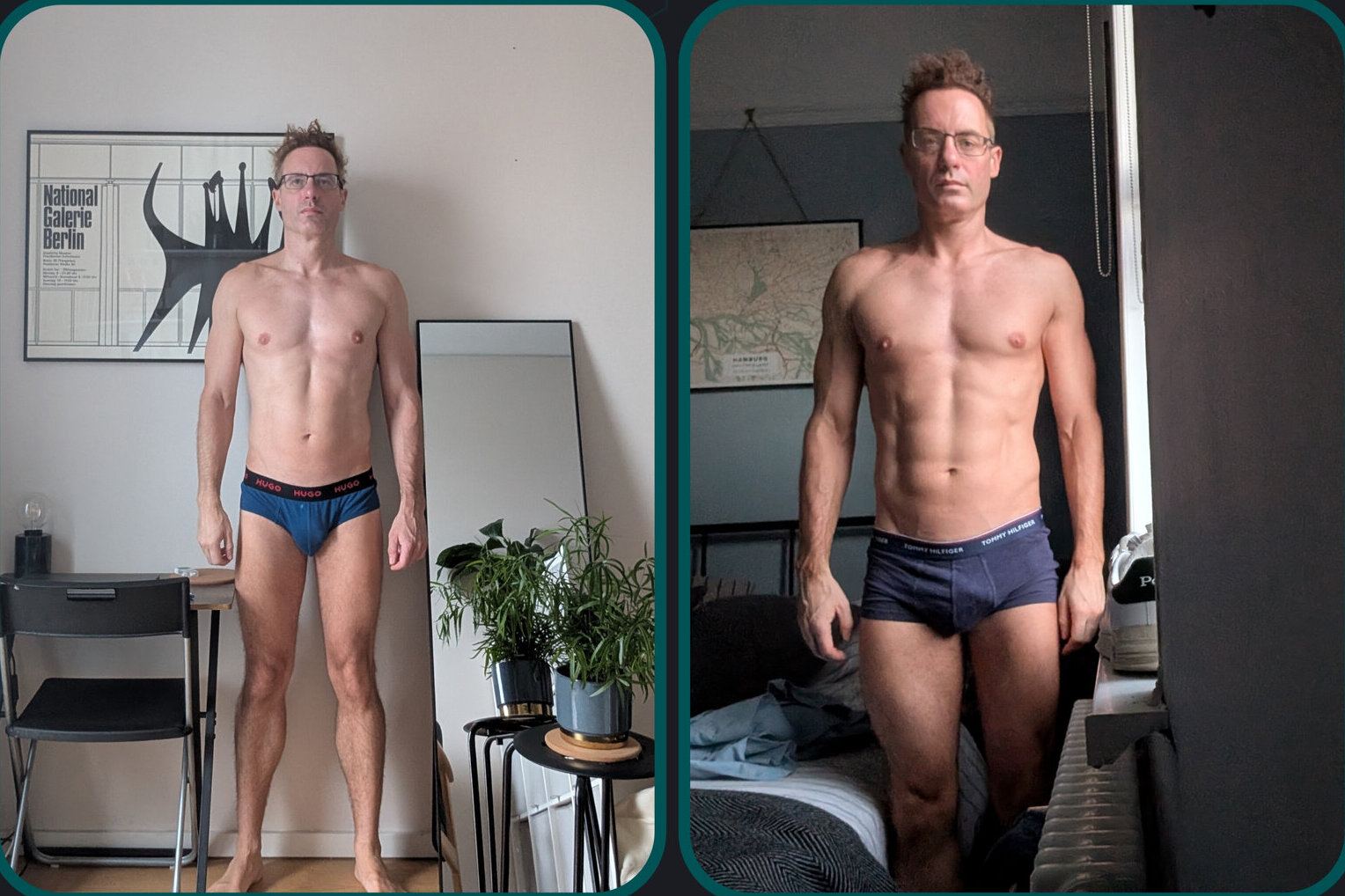 Before and after comparison for a private client, reference 031