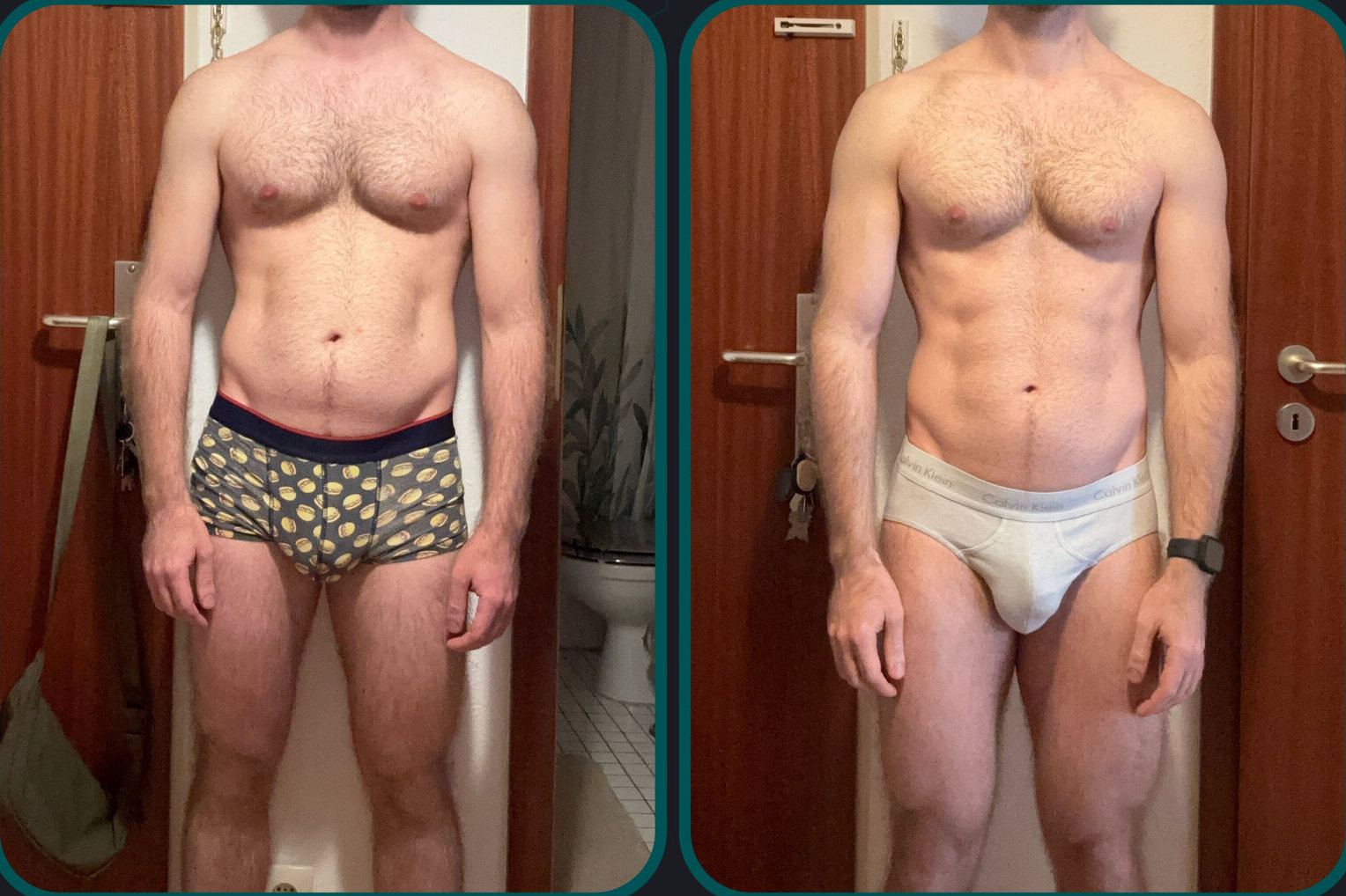 Before and after comparison for a private client, reference 037